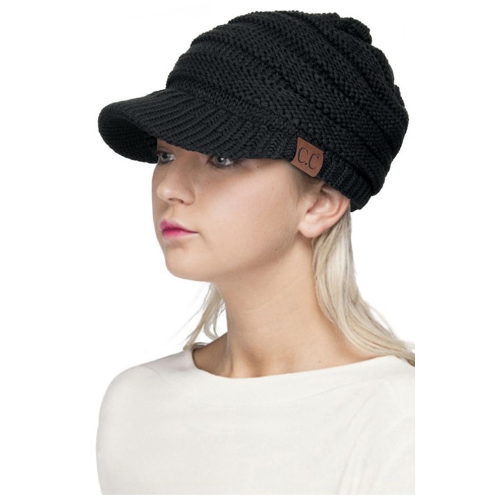 CC brimmed beanie